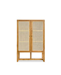 Abbagail Teak Cabinet Rattan