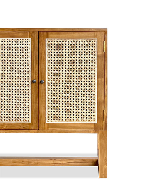 Adalaide Teak Sideboard Rattan