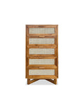 Adessa Teak Chest of Drawers Rattan