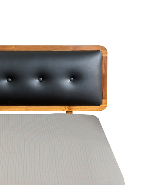 Adysen Teak Platform Bed Frame King