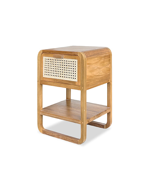 Aero Teak Side Table Rattan