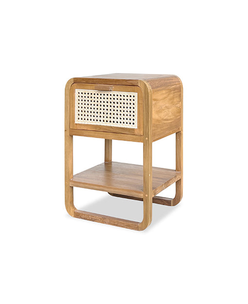 Aero Teak Side Table Rattan