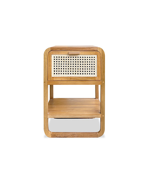 Aero Teak Side Table Rattan
