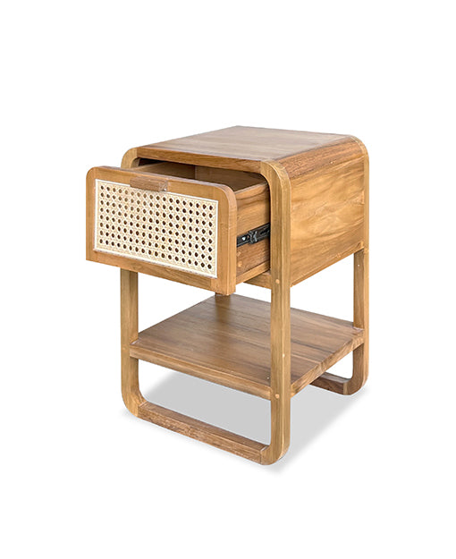 Aero Teak Side Table Rattan