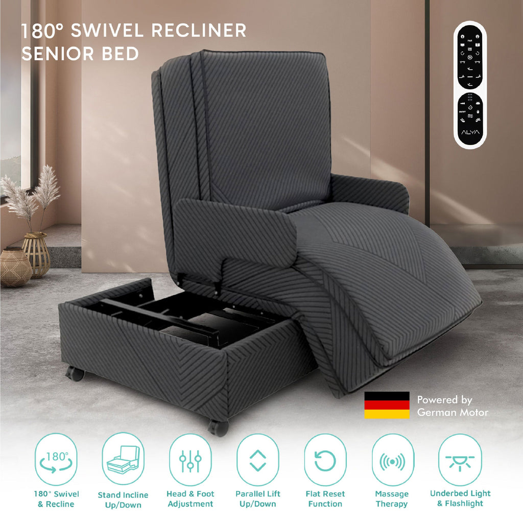 180° Swivel Recliner Senior Bed